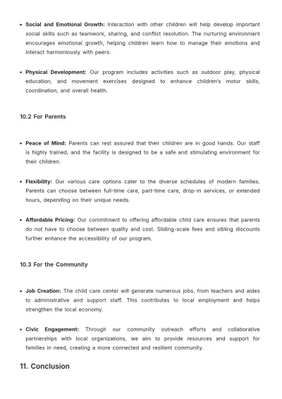 Free Child Care Proposal Template to Edit Online