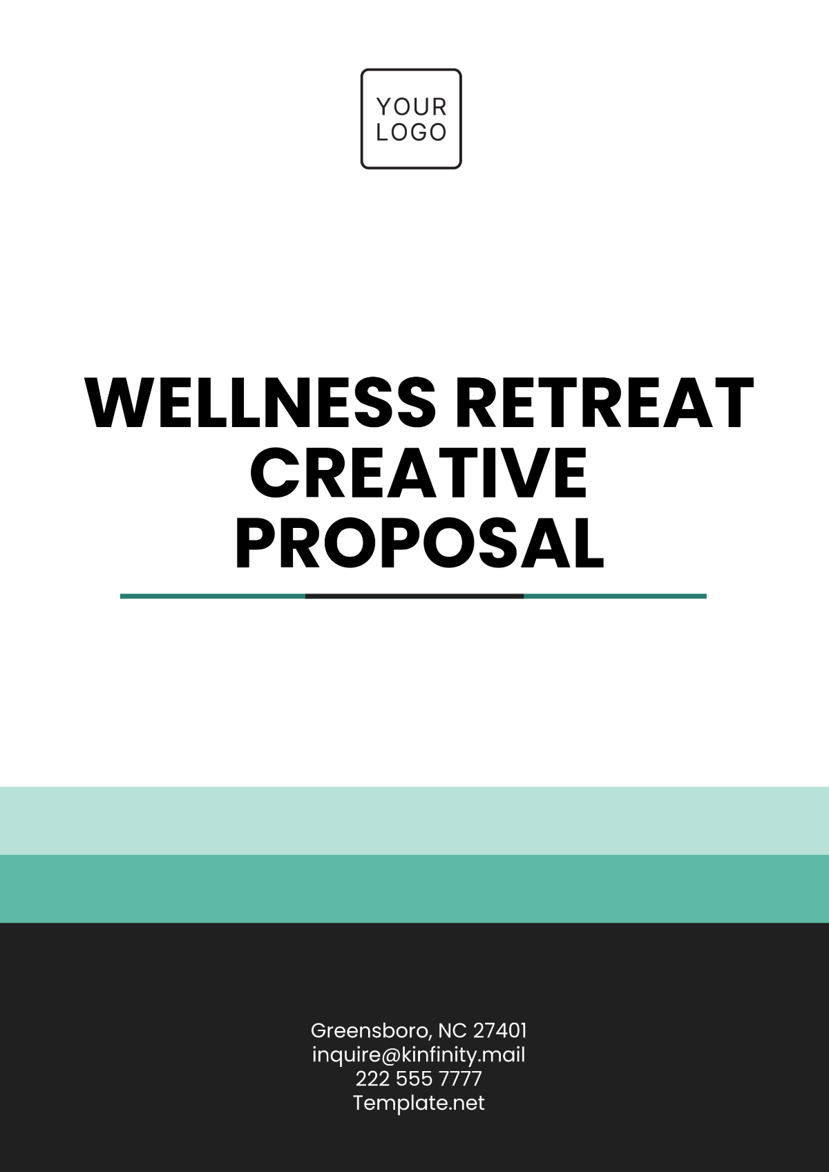 Wellness Retreat Creative Proposal Template - Edit Online & Download