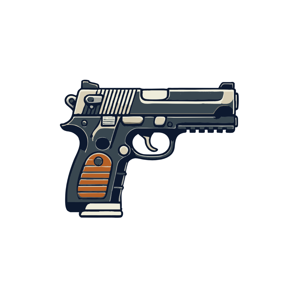 Realistic Gun Clipart - Edit Online & Download