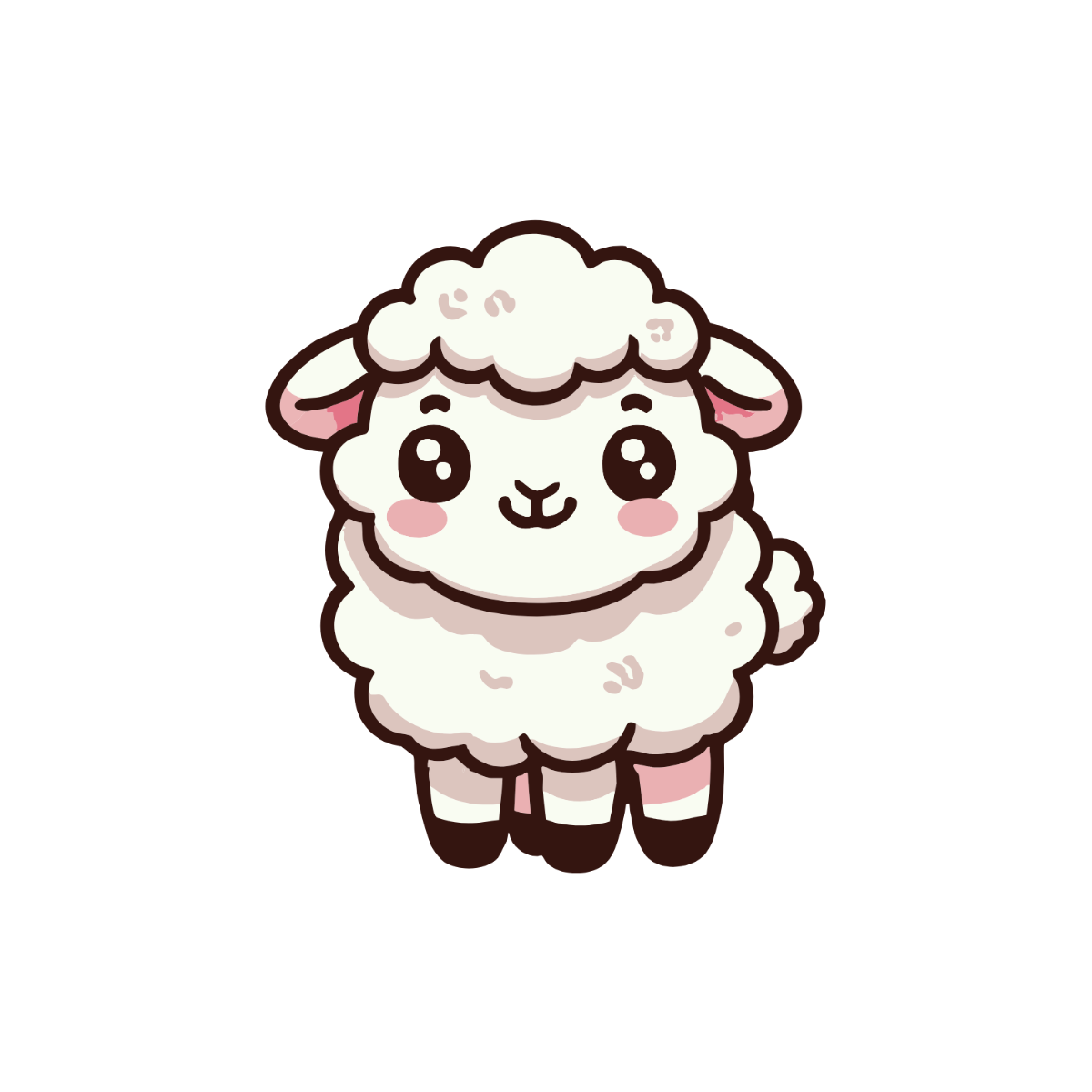 Cute Sheep Clipart - Edit Online & Download