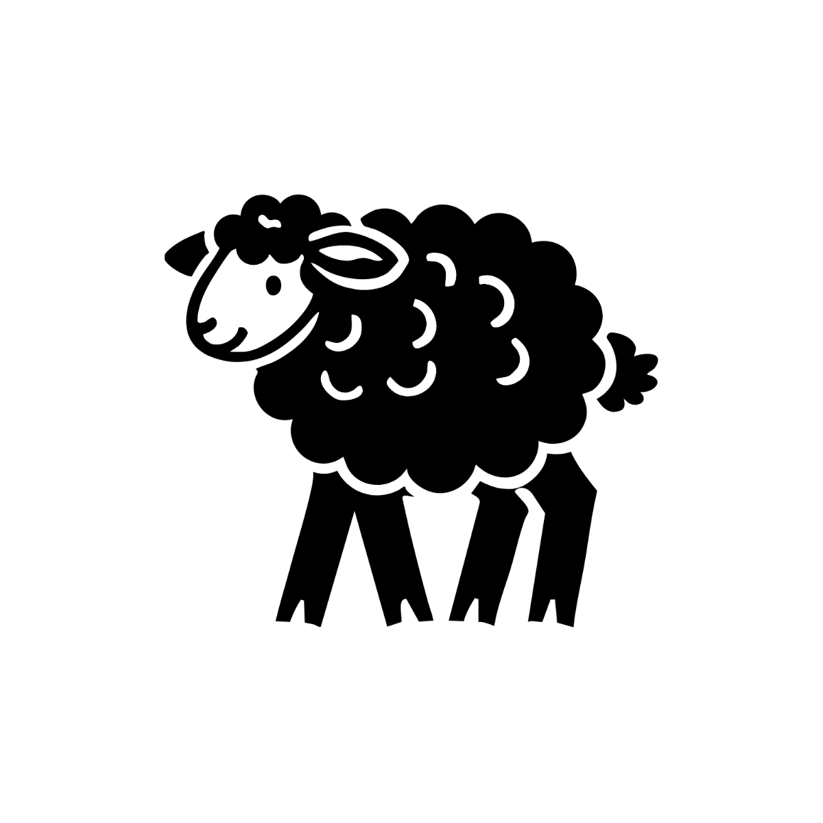 Black Sheep Clipart - Edit Online & Download