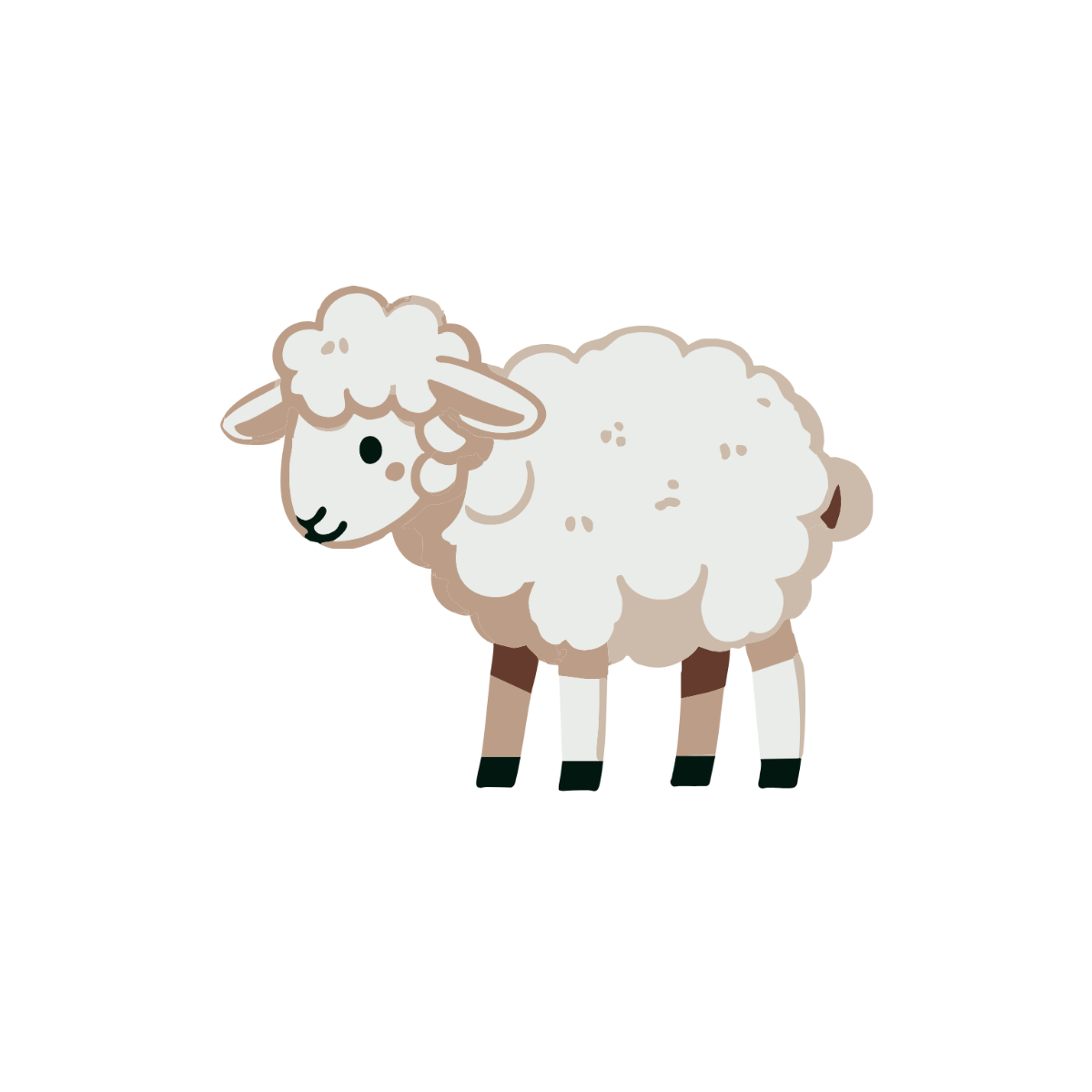 White Sheep Clipart - Edit Online & Download