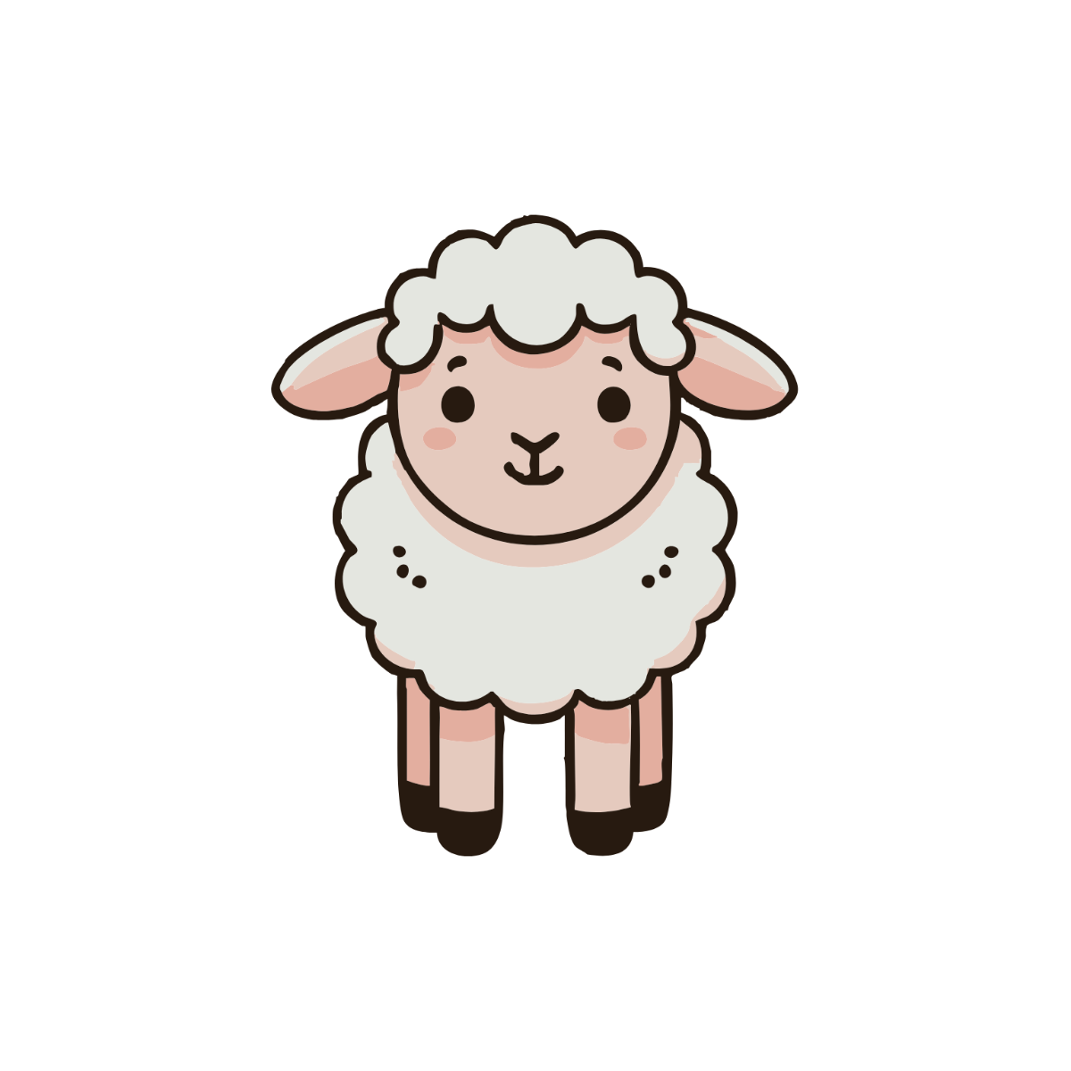 Baby Sheep Clipart - Edit Online & Download