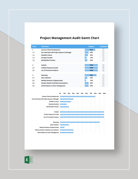 FREE Project Gantt Chart Excel - Template Download | Template.net