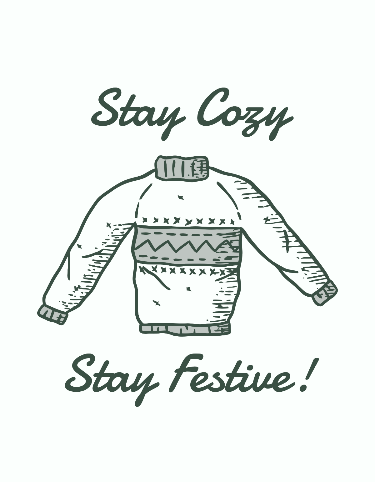 Free Christmas Sweater Template - Edit Online & Download