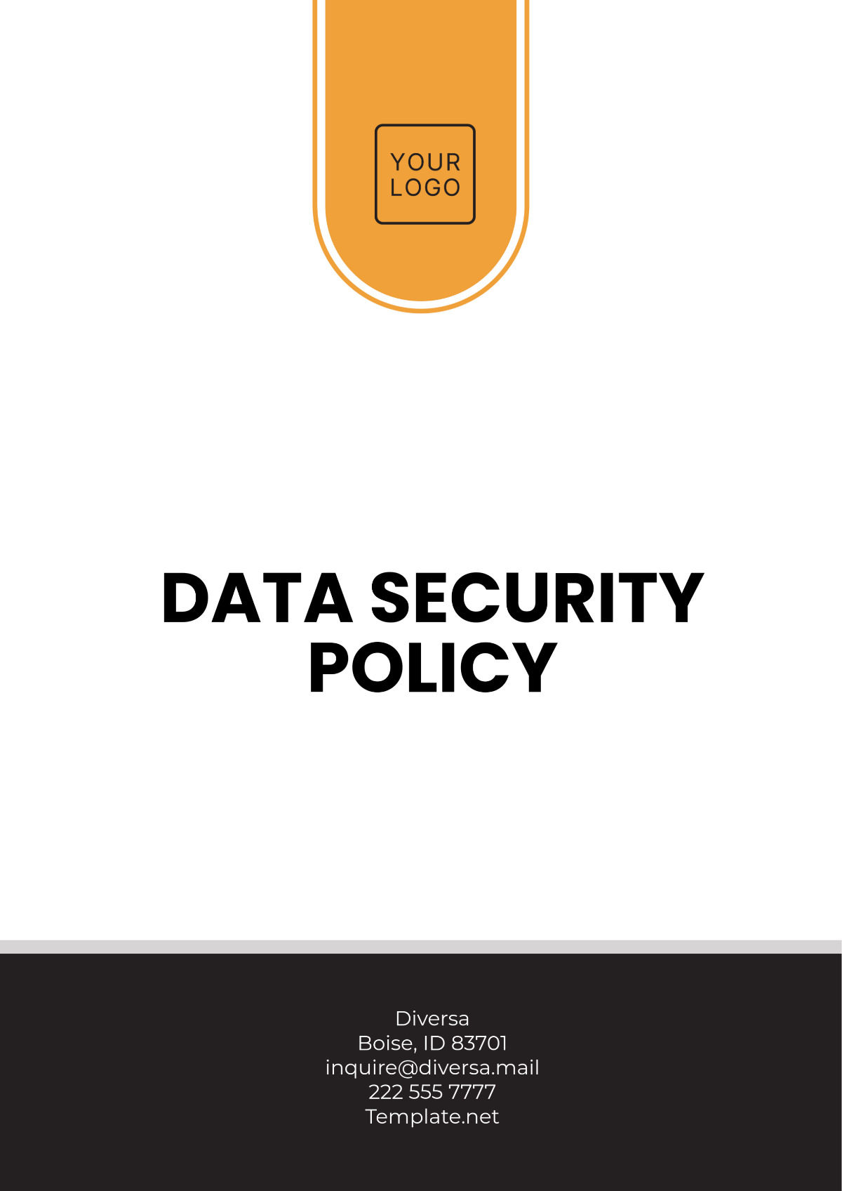 Data Security Policy Template - Edit Online & Download