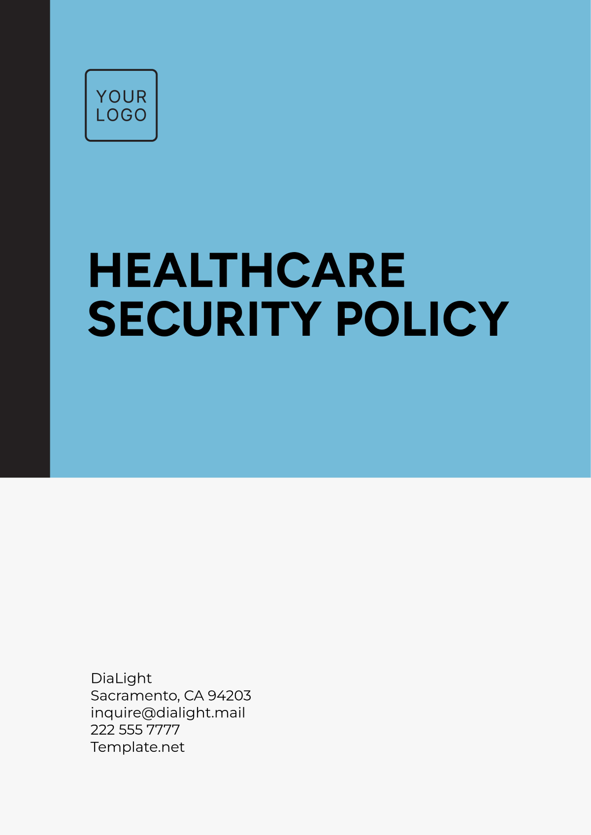 Healthcare Security Policy Template - Edit Online & Download