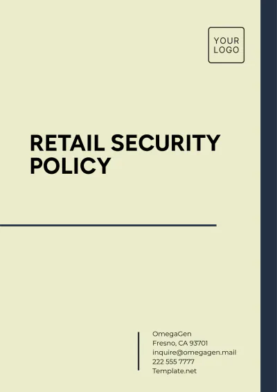 Free Retail Security Policy Template to Edit Online