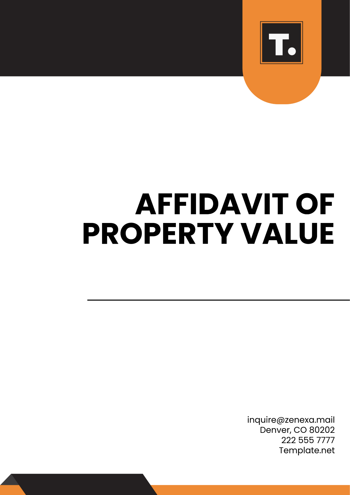 Affidavit of Property Value Template - Edit Online & Download