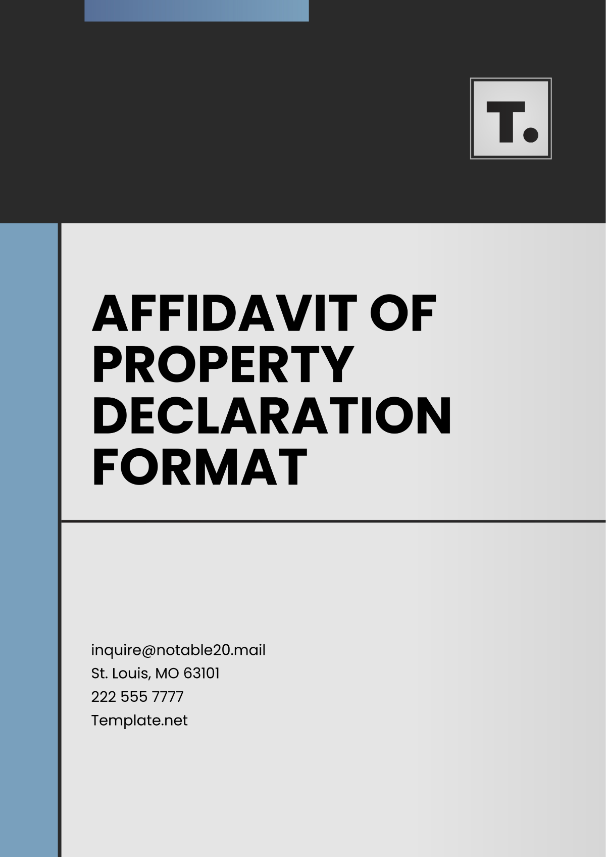 Affidavit of Property Declaration Format Template - Edit Online & Download