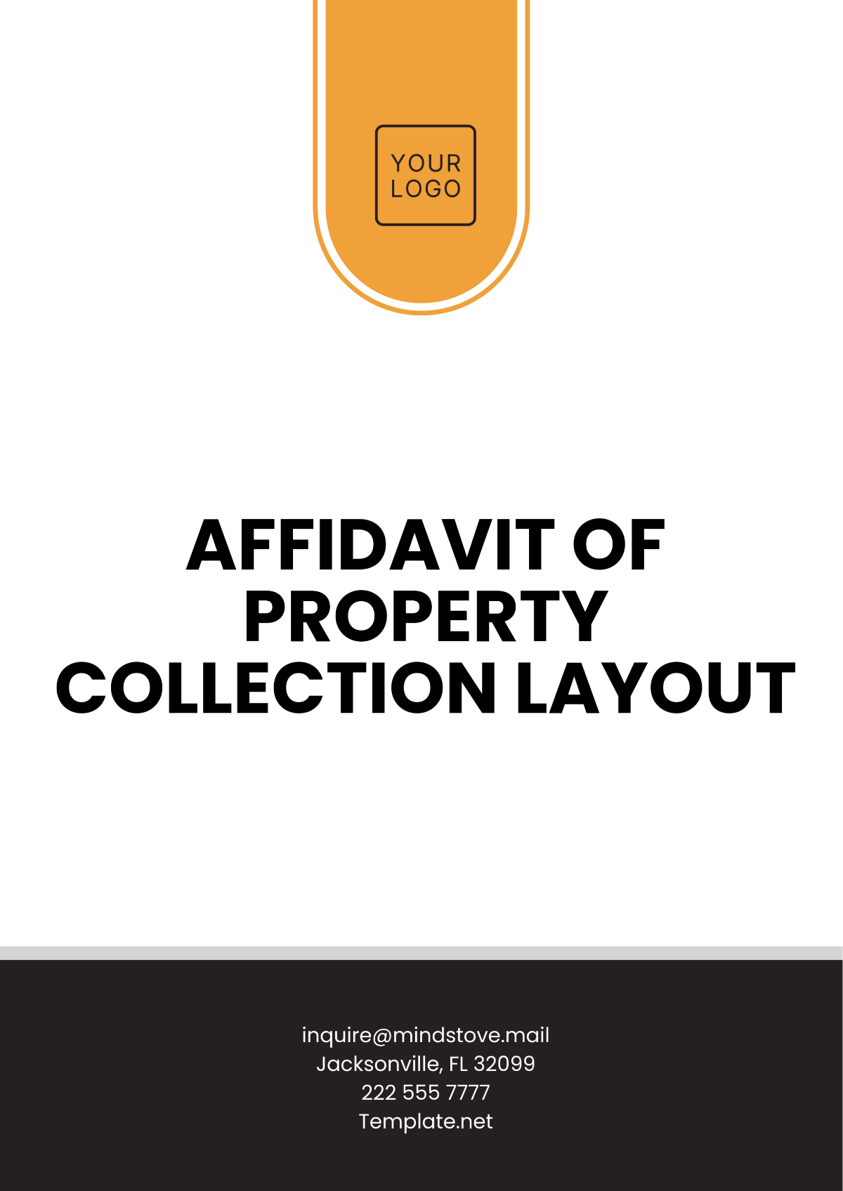 Affidavit of Property Collection Layout Template - Edit Online & Download