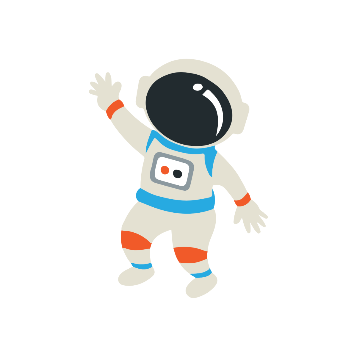 Simple Astronaut Clipart  - Edit Online | Template.net