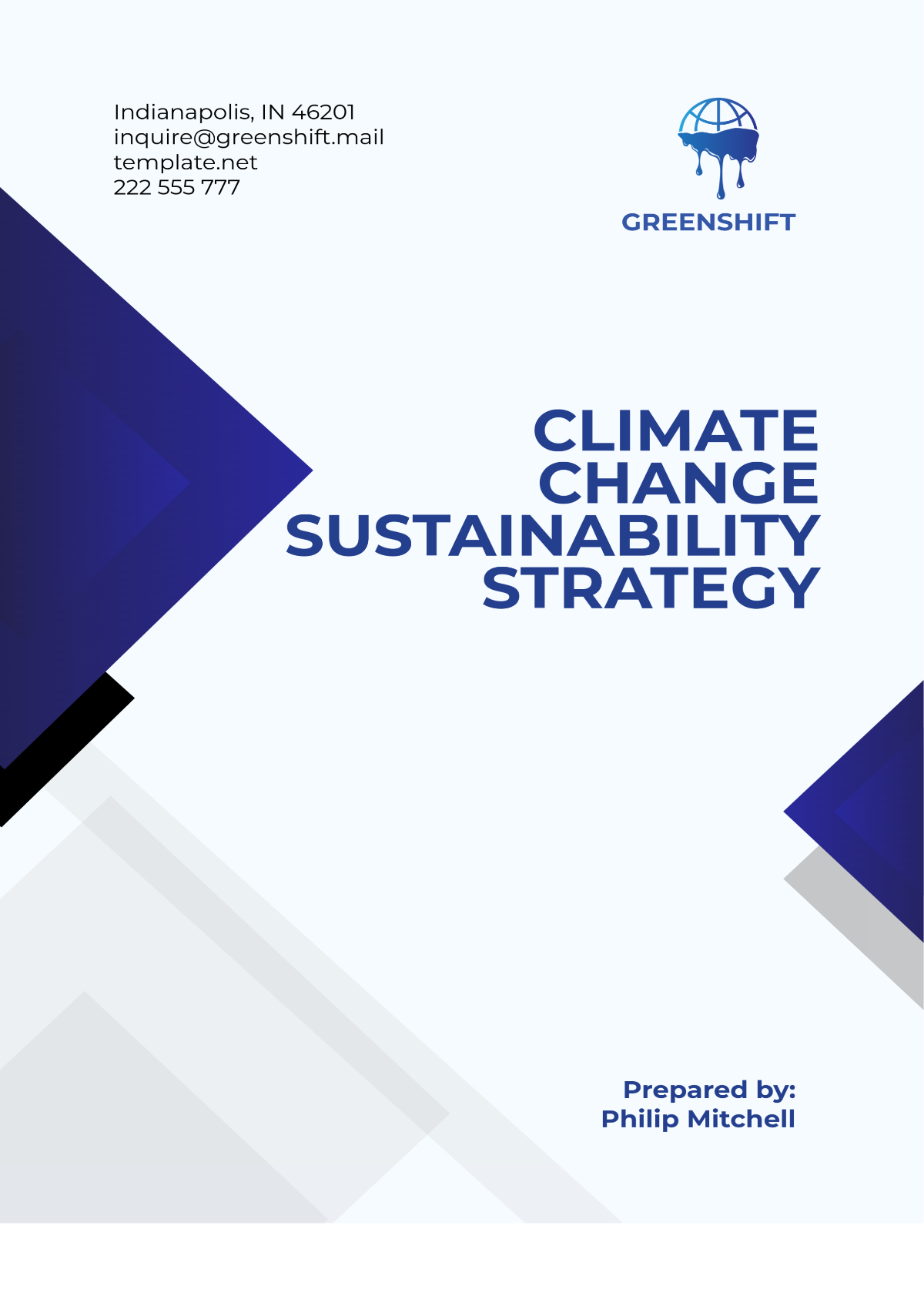 Climate Change Sustainability Strategy Template - Edit Online & Download