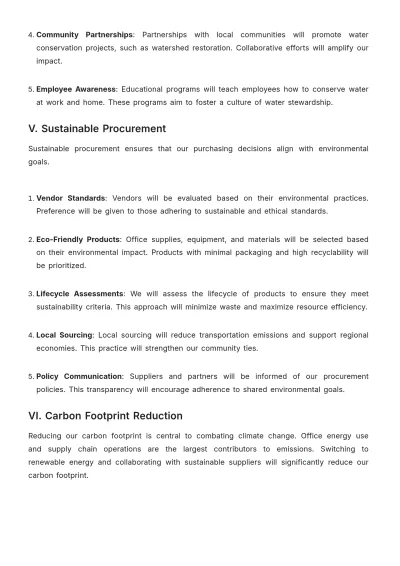 Free Climate Change Environmental Policy Template to Edit Online