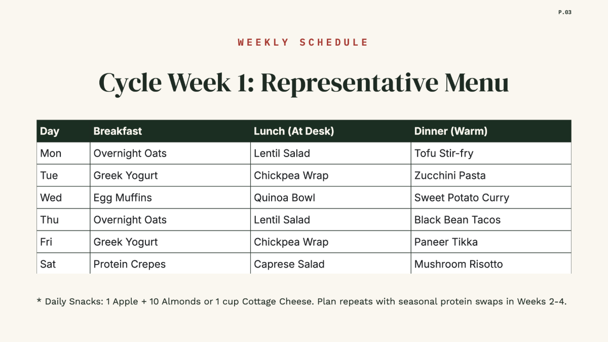 Free Meal Plan Template to Edit Online