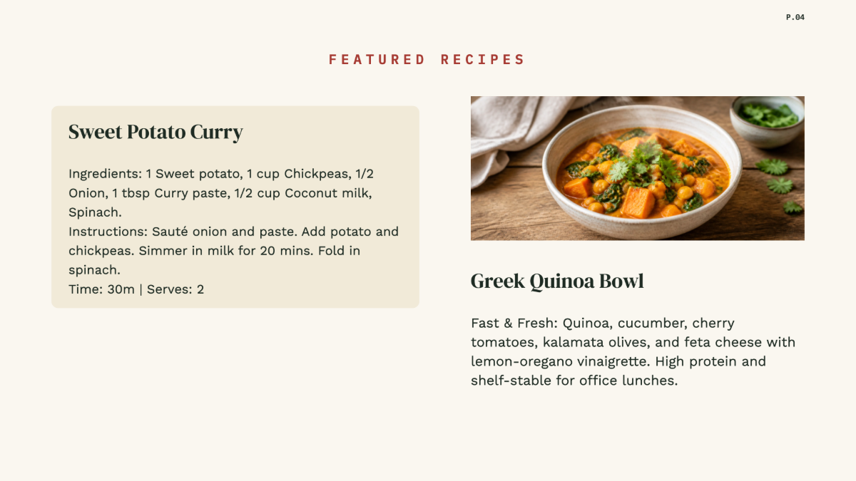 Free Meal Plan Template to Edit Online