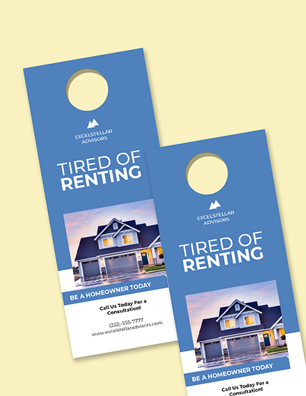 Free Sample Real Estate Door Hanger Template Word Psd Le Sample Real Estate Door Hanger Template