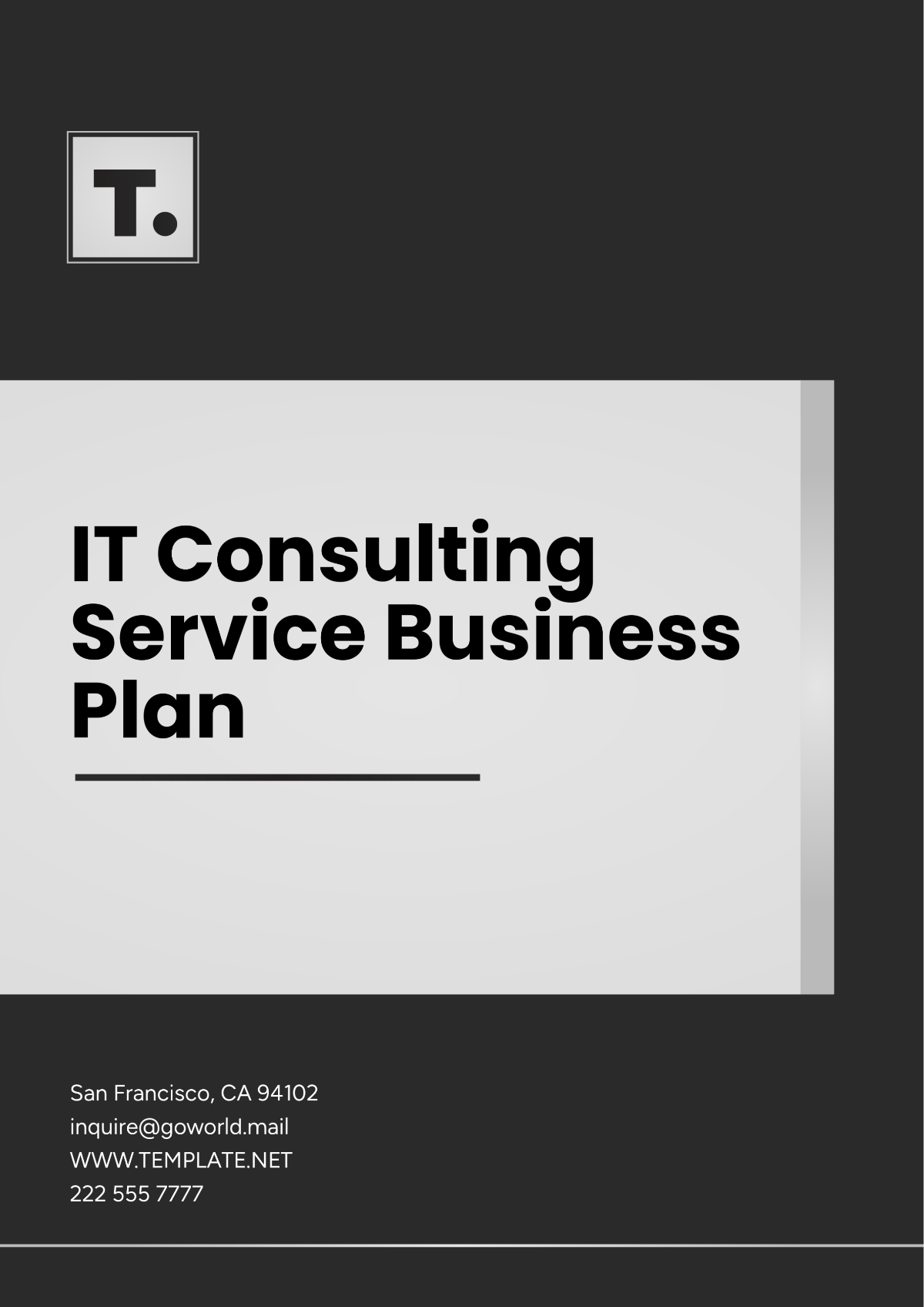 IT Consulting Service Business Plan Template - Edit Online & Download