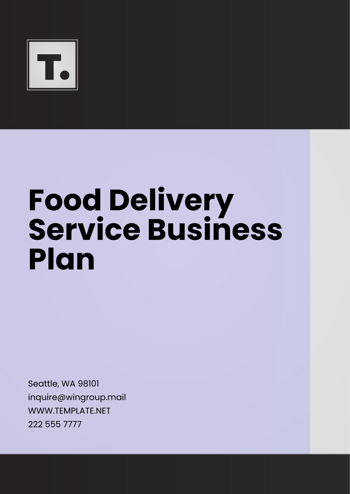 Food Delivery Service Business Plan Template - Edit Online & Download