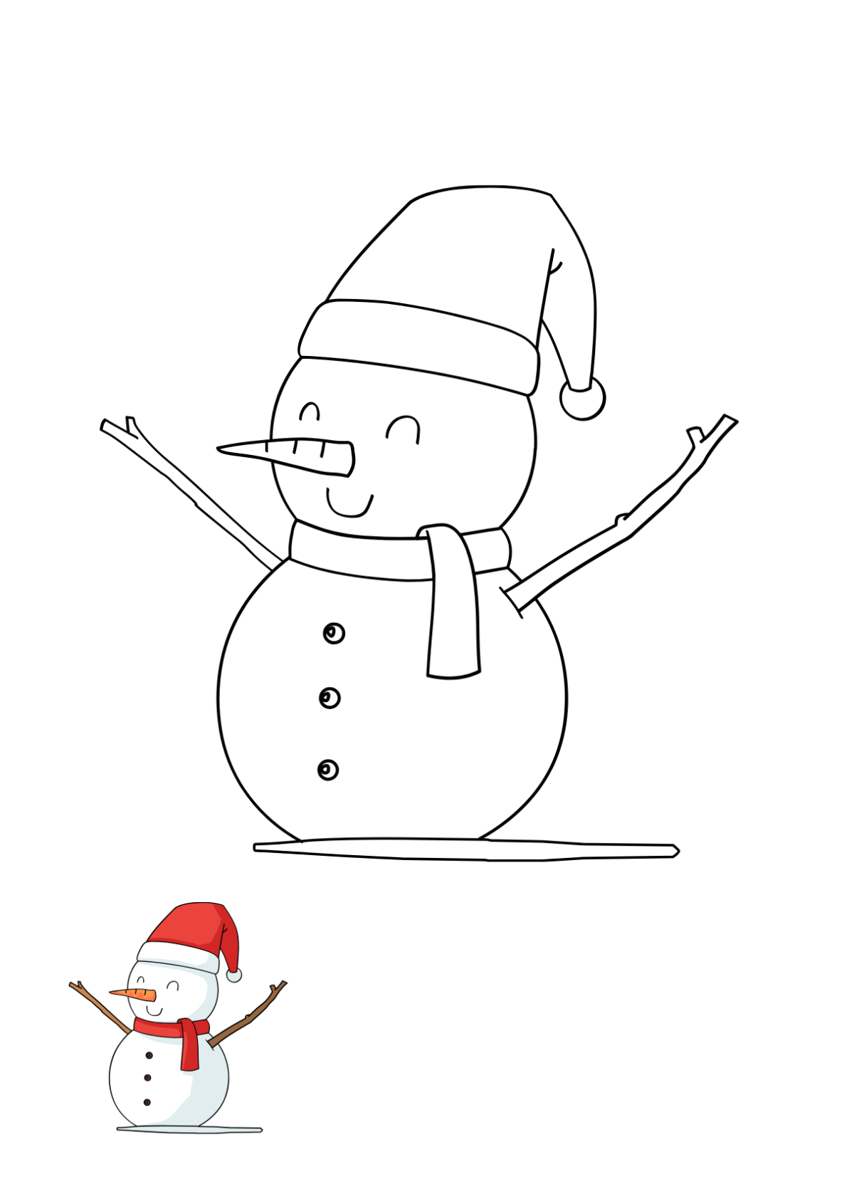 Free Christmas Coloring Page for Kids Template - Edit Online & Download