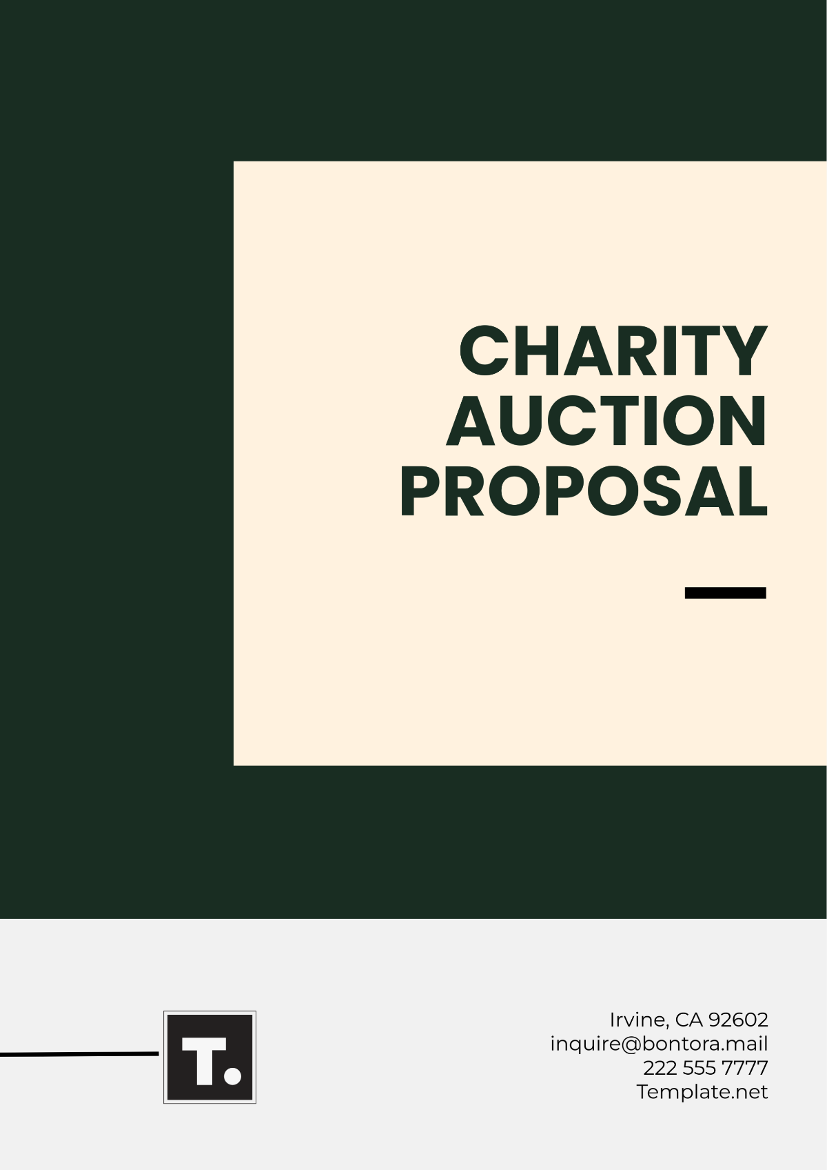 Charity Auction Proposal Template - Edit Online & Download