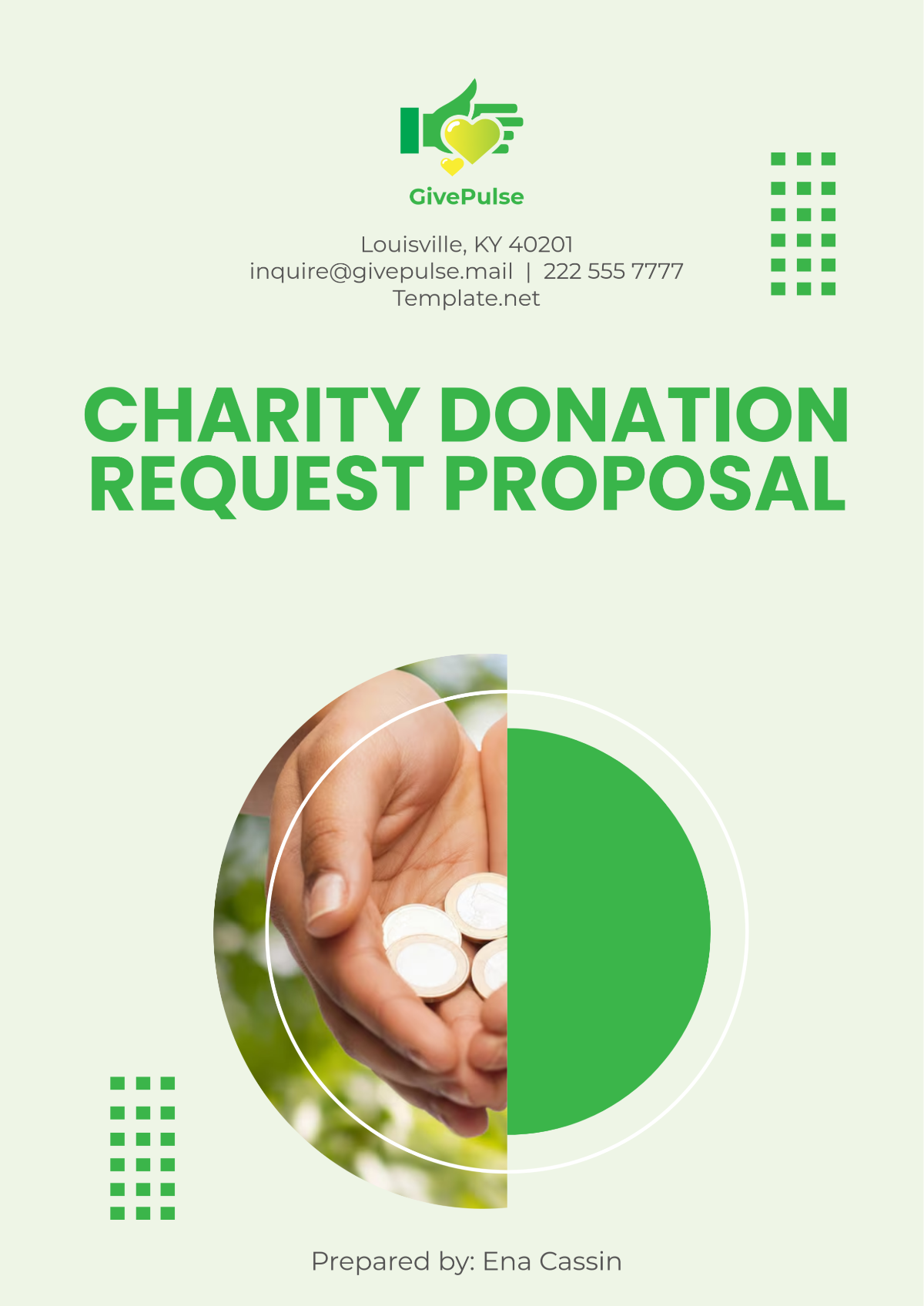 Charity Donation Request Proposal Template - Edit Online & Download