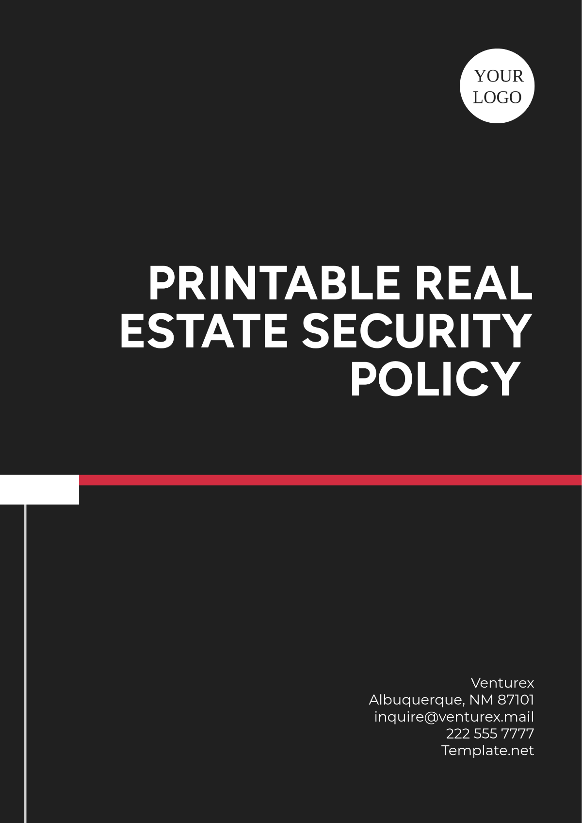 Printable Real Estate Security Policy Template - Edit Online & Download