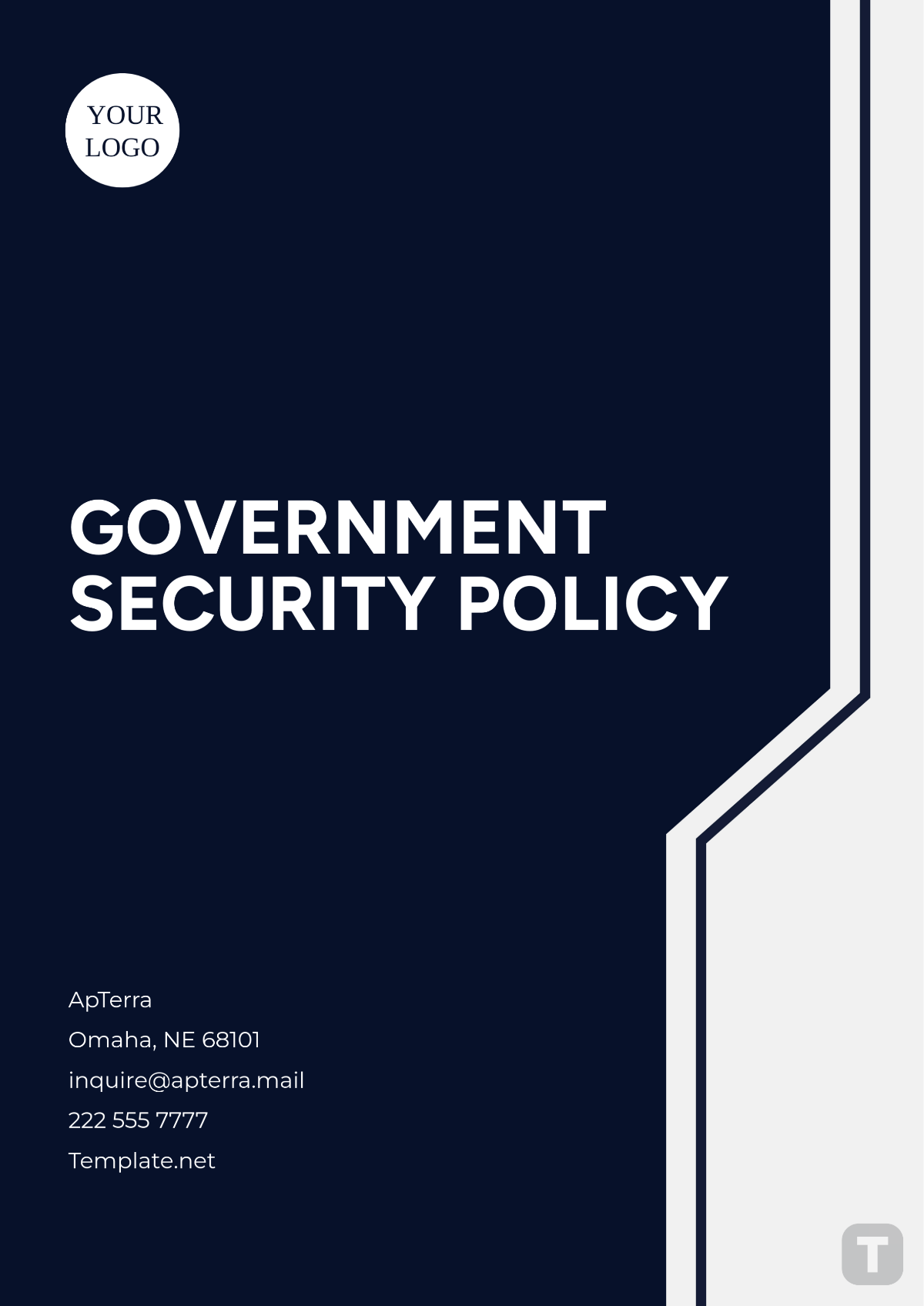 Government Security Policy Template - Edit Online & Download