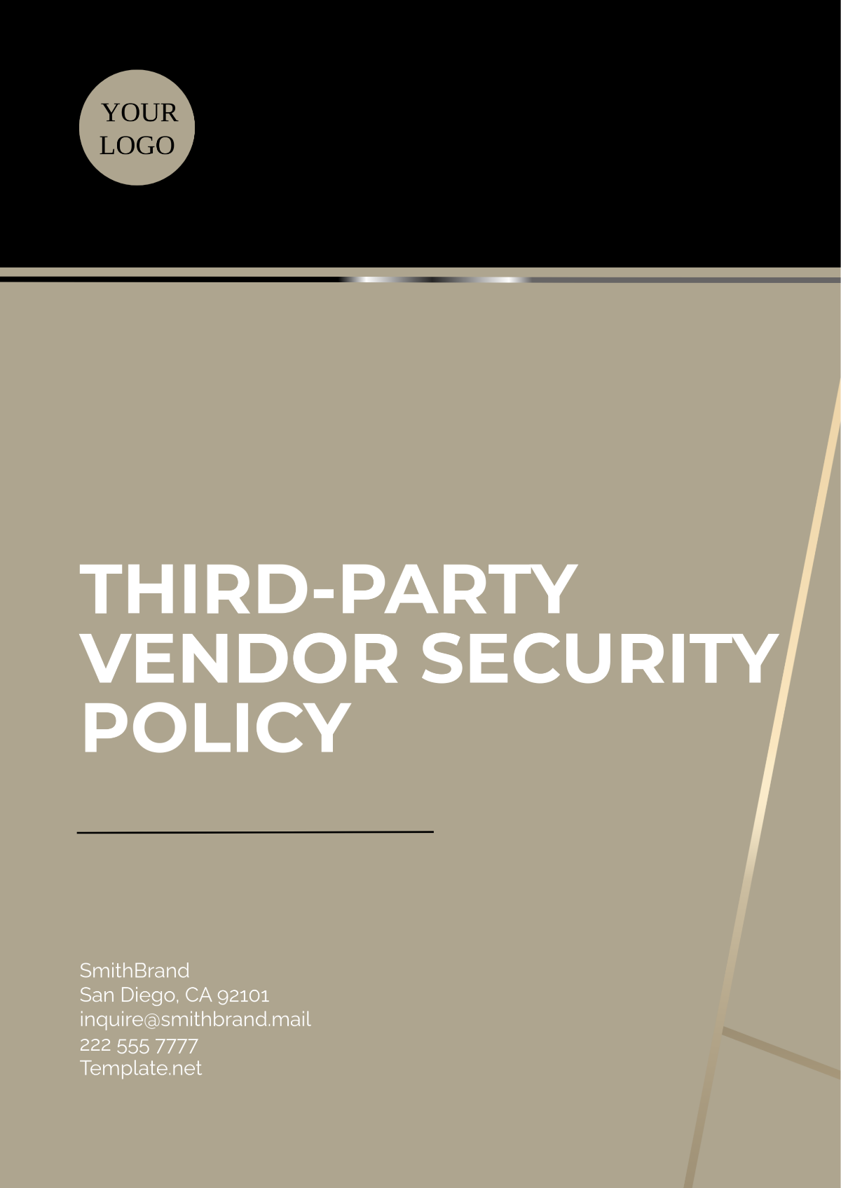 Third-Party Vendor Security Policy Template - Edit Online & Download