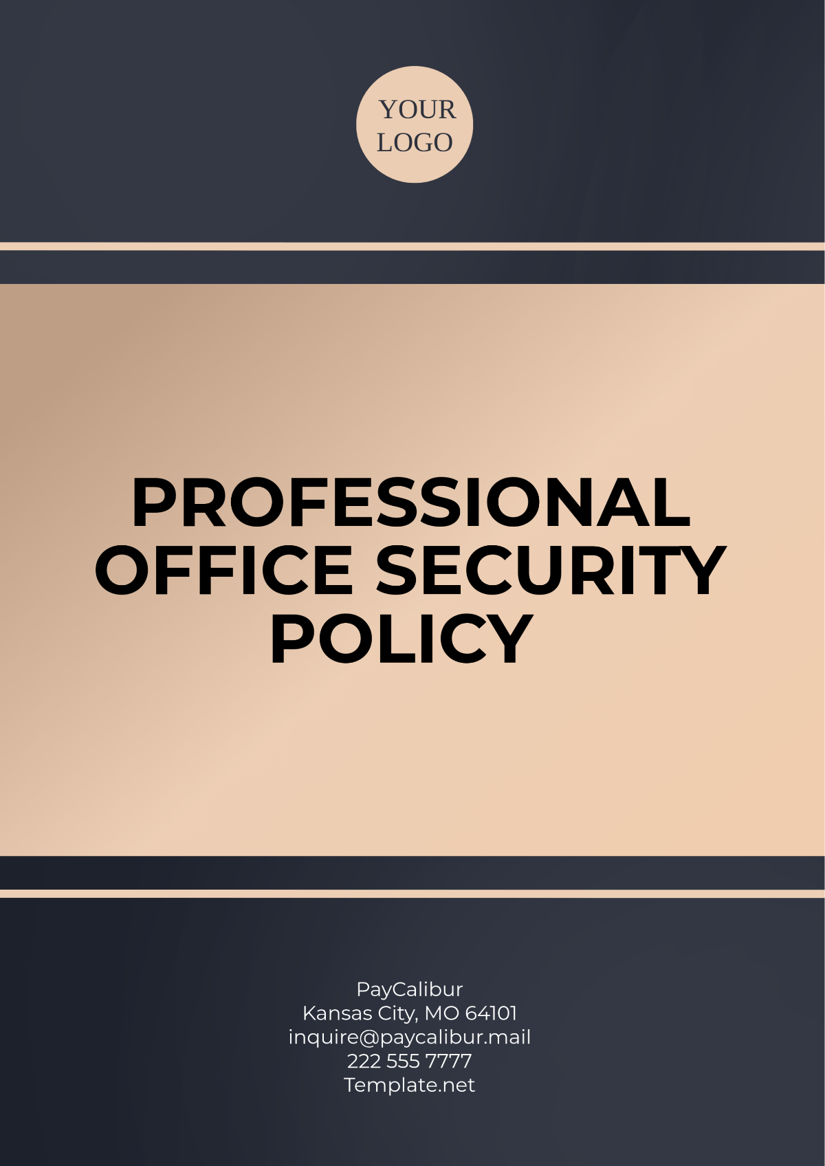 Free Professional Office Security Policy Template to Edit Online