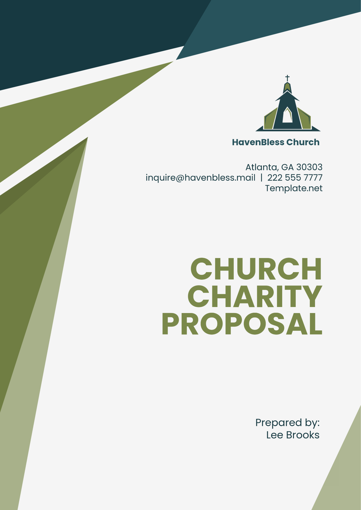 Church Charity Proposal Template - Edit Online & Download