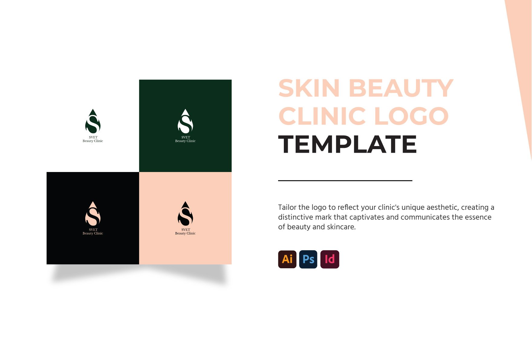 Skin Beauty Clinic Logo Template