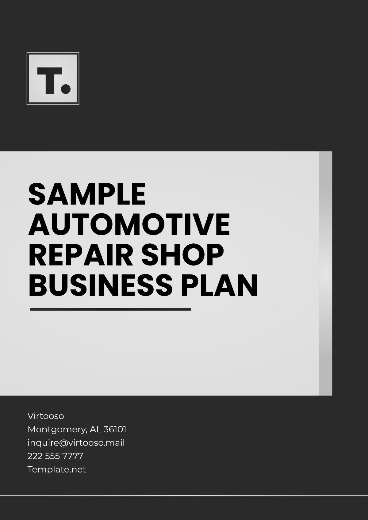 Sample Automotive Repair Shop Business Plan Template - Edit Online & Download