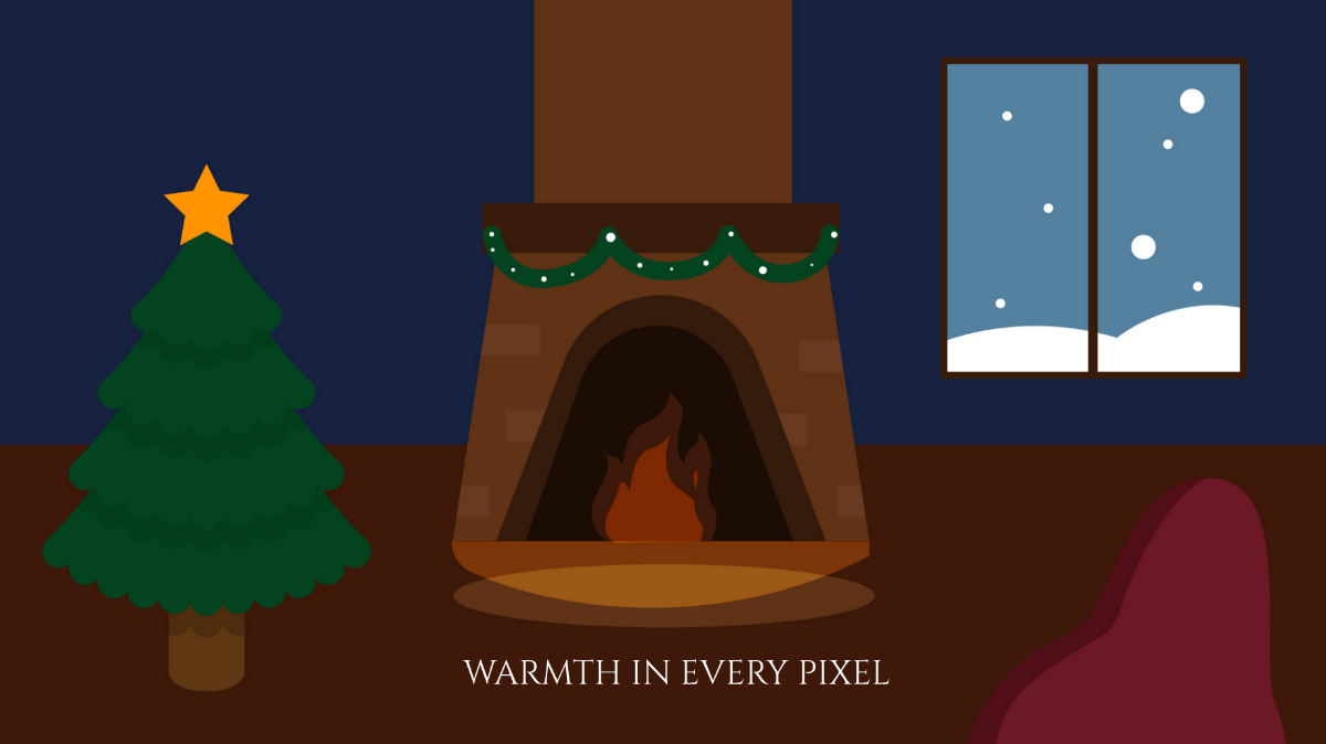 Free Cozy Fireplace Background Template - Edit Online & Download