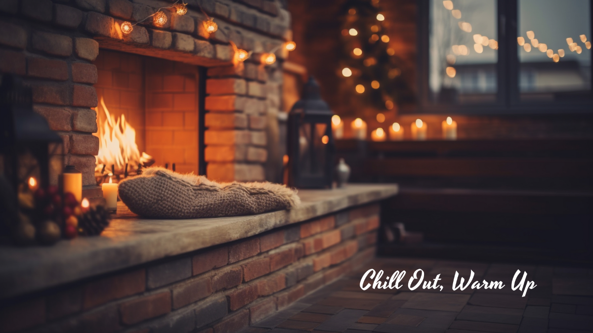 Free Winter Fireplace Background Template - Edit Online & Download