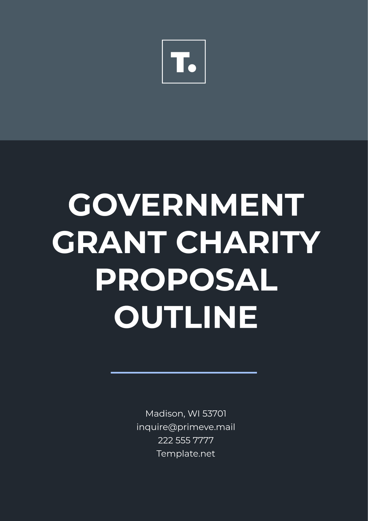 Government Grant Charity Proposal Outline Template - Edit Online & Download