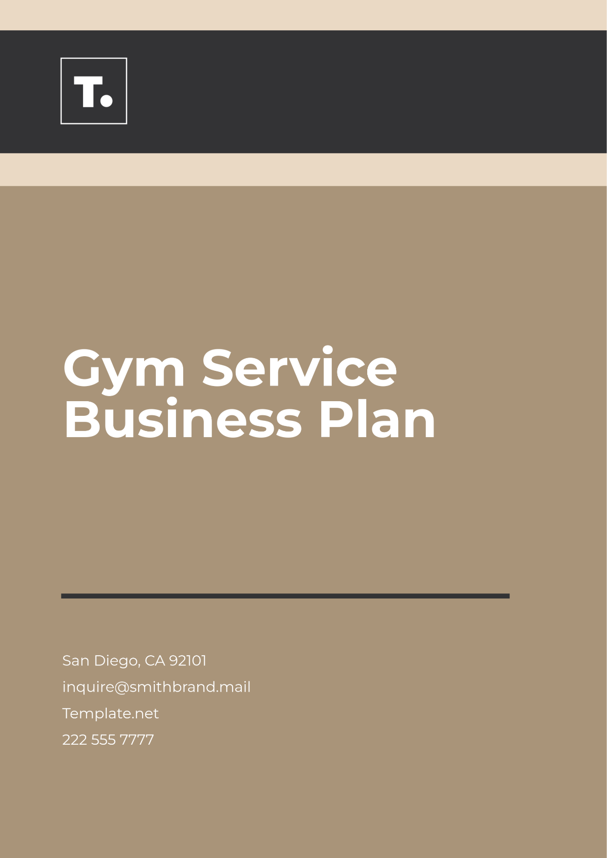 Gym Service Business Plan Template - Edit Online & Download