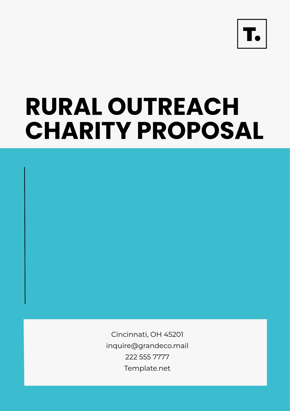 Rural Outreach Charity Proposal Template - Edit Online & Download