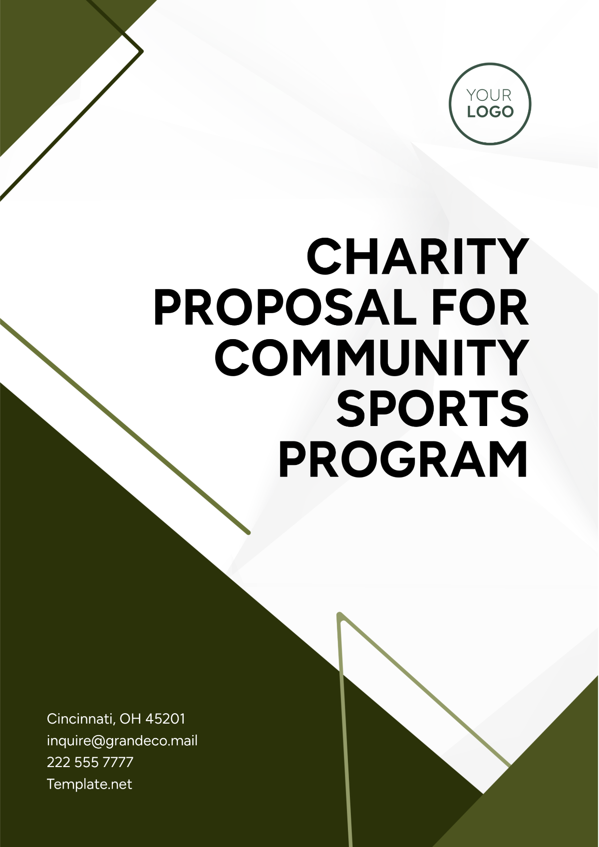 Charity Proposal for Community Sports Program Template - Edit Online & Download