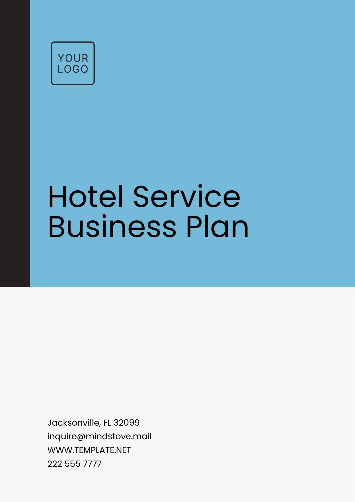 Hotel Service Business Plan Template - Edit Online & Download