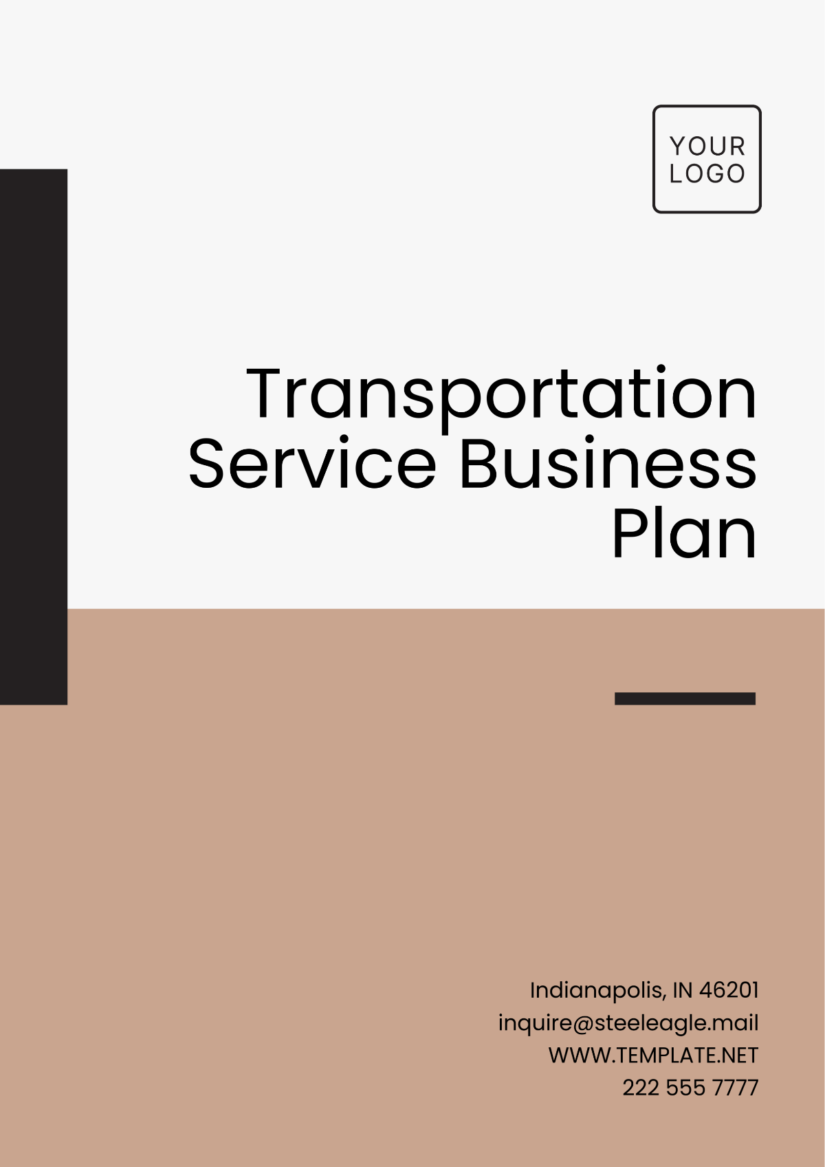 Transportation Service Business Plan Template - Edit Online & Download