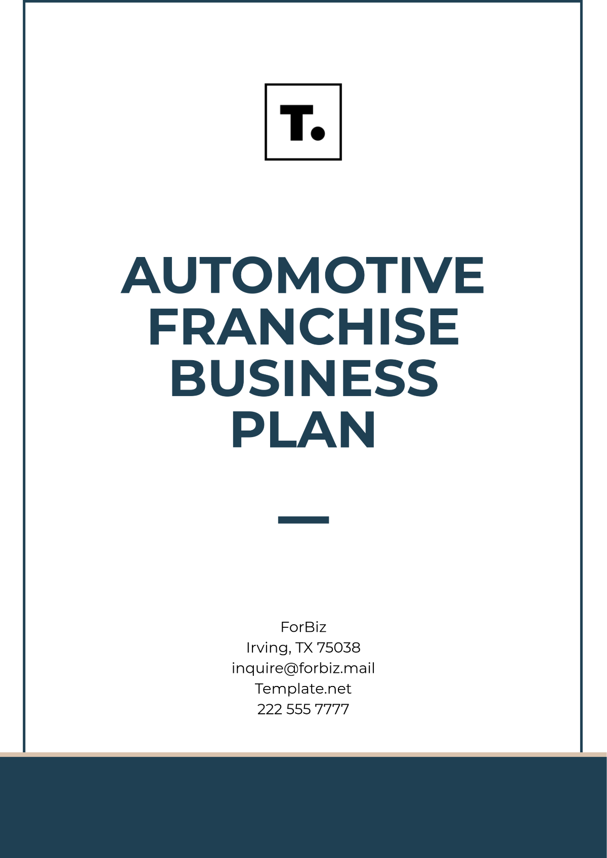 Format Automotive Franchise Business Plan Template - Edit Online & Download