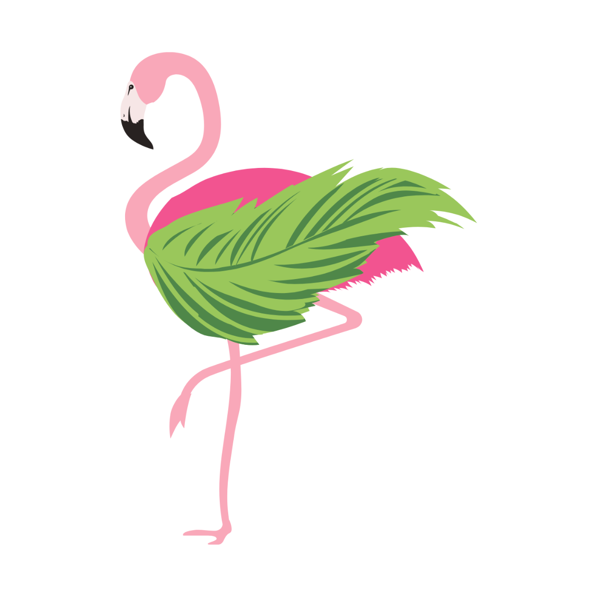 Tropical Flamingo Clipart - Edit Online | Template.net