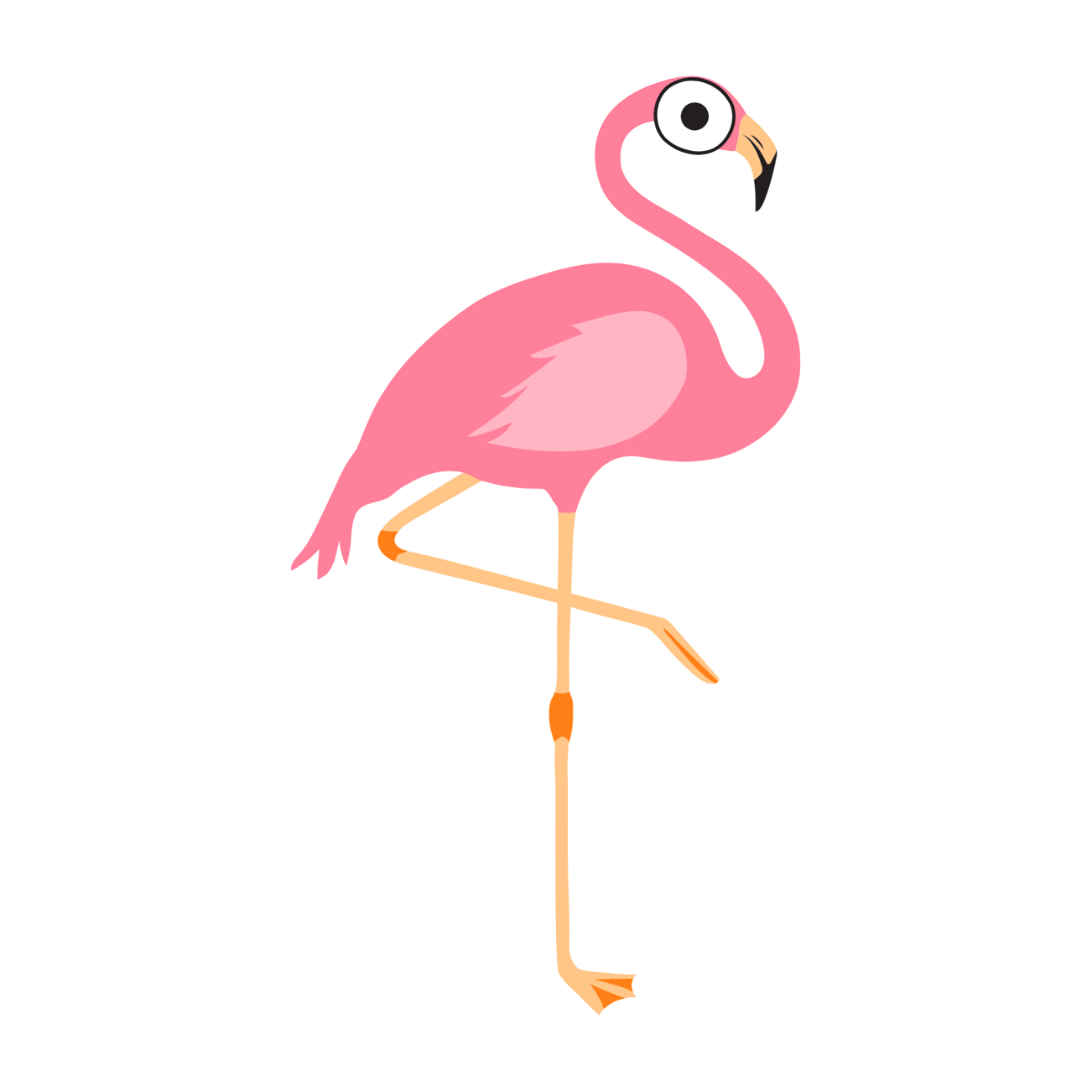 Cartoon Flamingo Clipart - Edit Online | Template.net