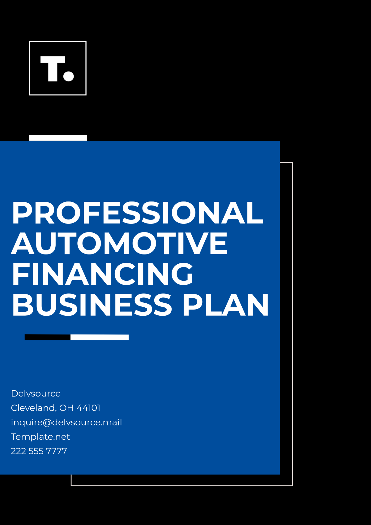 Professional Automotive Financing Business Plan Template - Edit Online & Download