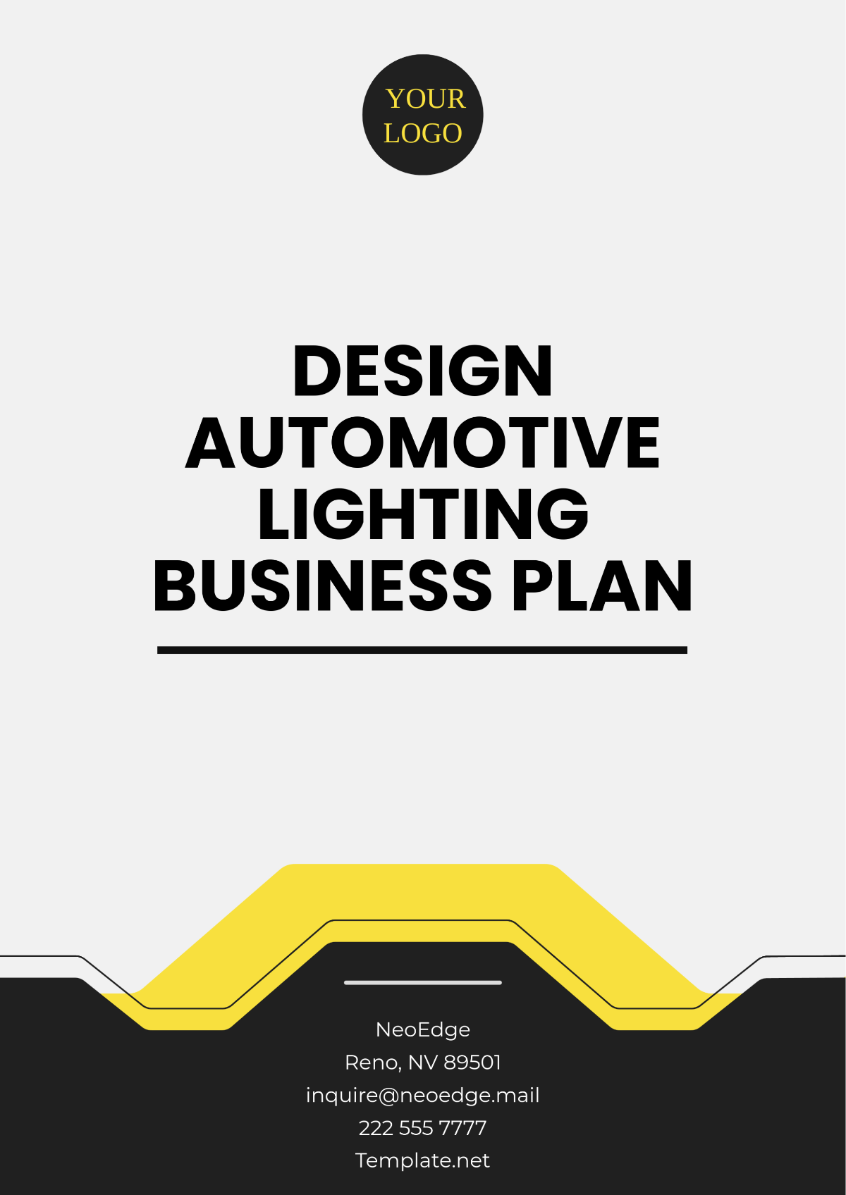 Design Automotive Lighting Business Plan Template - Edit Online & Download