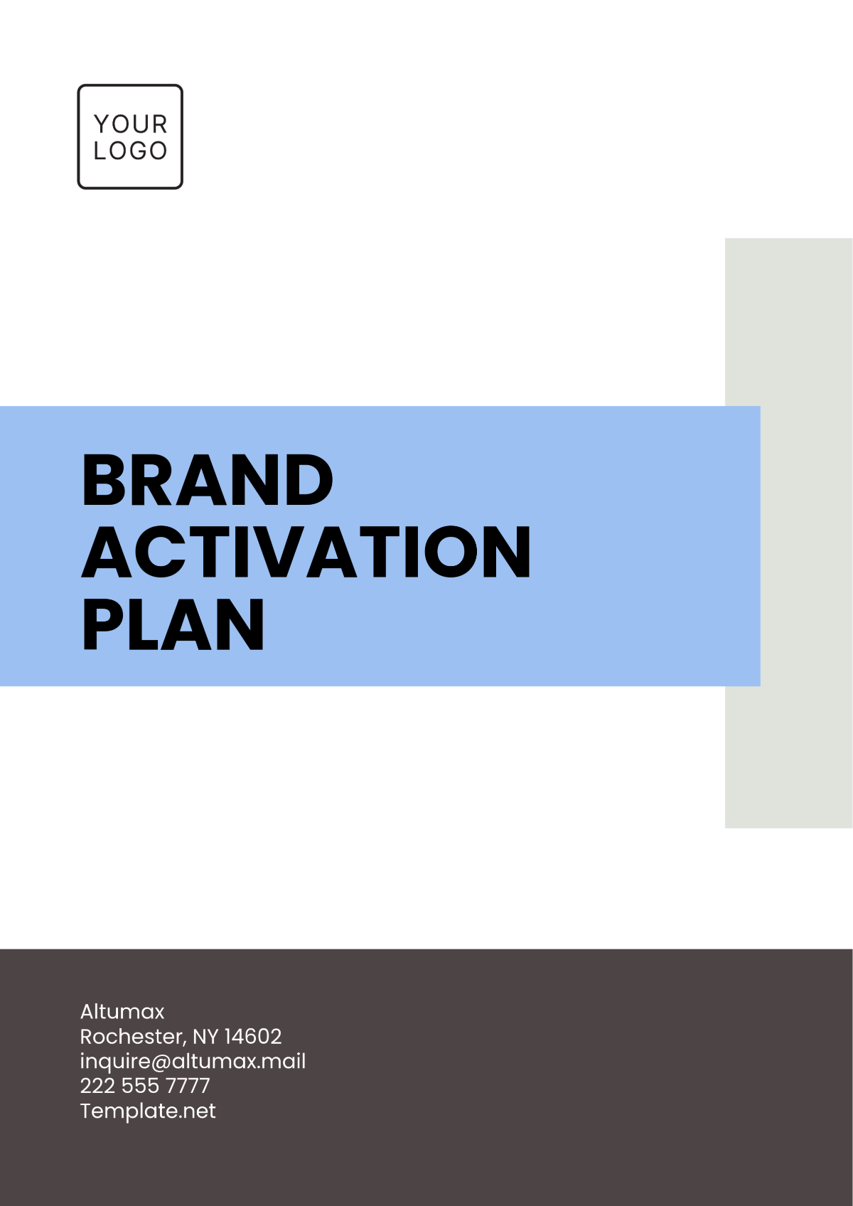 Brand Activation Plan Template - Edit Online & Download