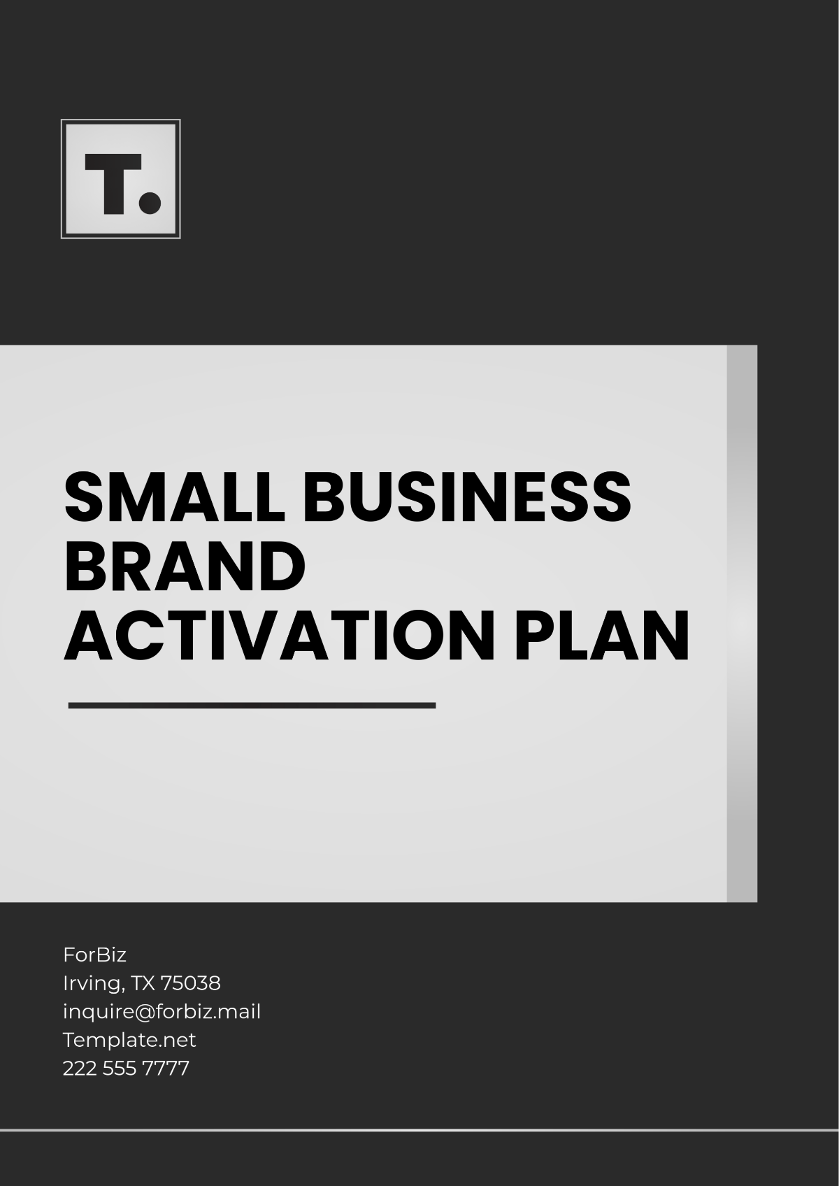 Small Business Brand Activation Plan Template - Edit Online & Download