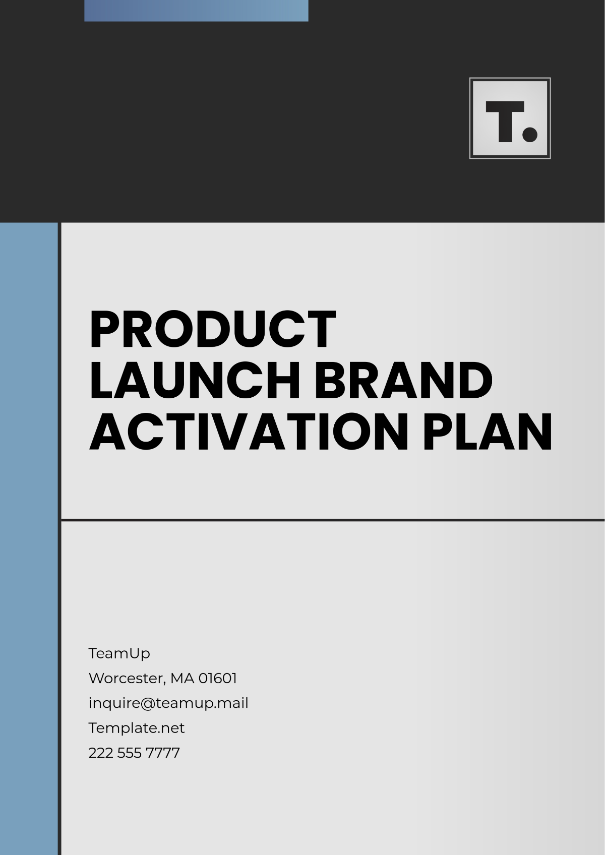 Product Launch Brand Activation Plan Template - Edit Online & Download