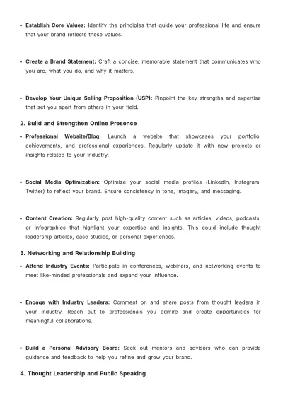 Free Personal Blank Branding Activation Plan Template to Edit Online